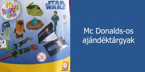Clone Wars Mc Donald’s-os ajándéktárgyak
