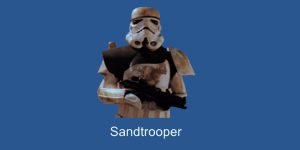 Sandtrooper tizedes fekete