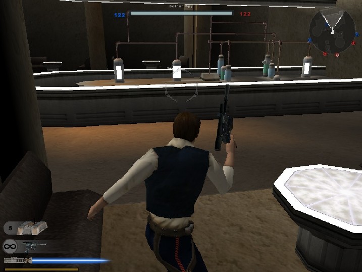 Han Solo a BF2 kantinjában