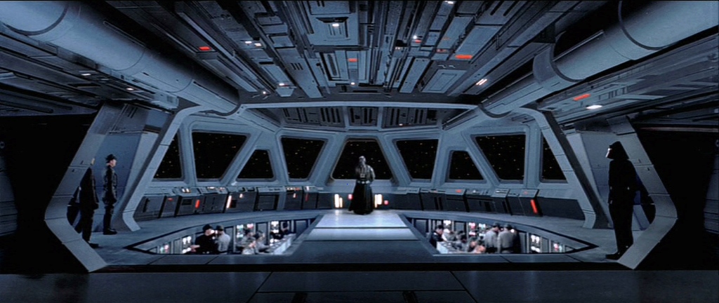 navigációs szakemberek dolgoznak Vader csillagrombolójának hídja mellett is